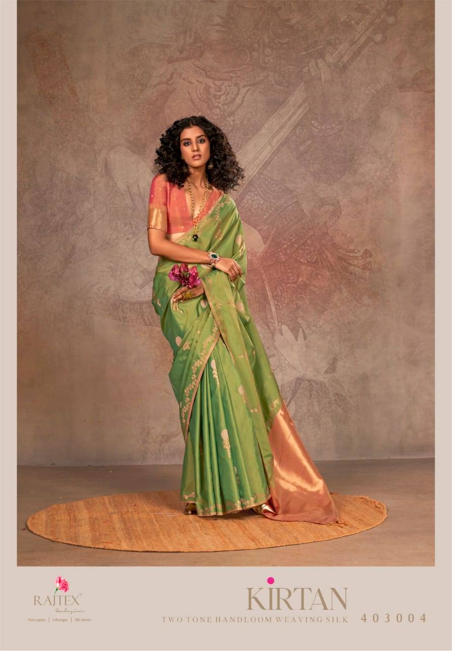 Rajtex Kirtan Two Tone Silk Wholesale saree market